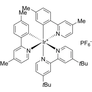 4,4′-Bis(t-butyl-2,2′-bipyridine]bis[5-methyl-2-(4-methyl-2-pyridinyl-kN)phenyl-kC]iridium hexafluorophosphate