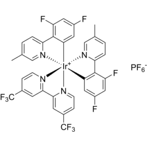 4,4′-Bis(trifluoromethyl)-2,2′-bipyridinebis[3,5-difluoro-2-[5-methyl-2-pyridinyl)phenyl] iridium(III) hexafluorophosphate