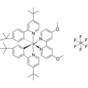 Iridium(1+), bis(acetonitrile)bis[2-[5-(1,1-dimethylethyl)-2-benzoxazolyl-κN3]phenyl-κC]-, (OC-6-13-Λ)-, hexafluorophosphate(1-) 1:1