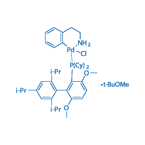 Dicyclohexyl(2′,4′,6′-triisopropyl-3,6-dimethoxy-[1,1′-biphenyl]-2-yl)phosphine-(2-(2-aminoethyl)phenyl)palladium(II) chloride