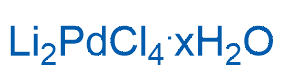 Lithiumtetrachloropalladate(II) xhydrate