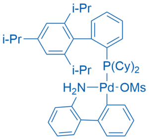 Methanesulfonato(2-dicyclohexylphosphino-2′,4′,6′-tri-i-propyl-1,1′-biphenyl)(2′-amino-1,1′-biphenyl-2-yl)palladium(II)
