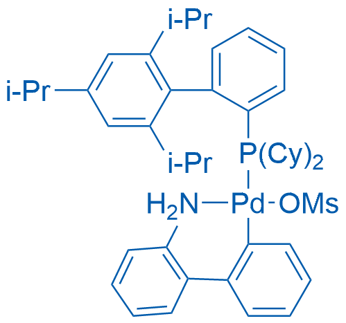 Methanesulfonato(2-dicyclohexylphosphino-2′,4′,6′-tri-i-propyl-1,1′-biphenyl)(2′-amino-1,1′-biphenyl-2-yl)palladium(II)
