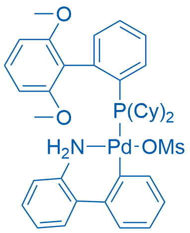 (2-Dicyclohexylphosphino-2′,6′-dimethoxybiphenyl)[2-(2′-amino-1,1′-biphenyl)]palladium(II) methanesulfonate