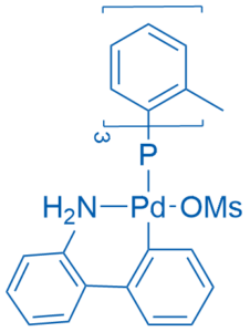 [2′-(Amino-κN)[1,1′-biphenyl]-2-yl-κC](methanesulfonato-κO)[tris(2-methylphenyl)phosphine]palladium