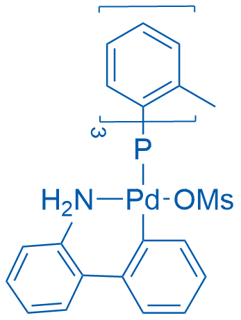 [2′-(Amino-κN)[1,1′-biphenyl]-2-yl-κC](methanesulfonato-κO)[tris(2-methylphenyl)phosphine]palladium