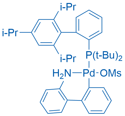 Methanesulfonato(2-di-t-butylphosphino-2′,4′,6′-tri-i-propyl-1,1′-biphenyl)(2′-amino-1,1′-biphenyl-2-yl)palladium(II)