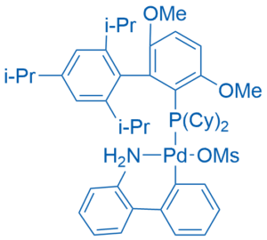 [(2-Di-cyclohexylphosphino-3,6-dimethoxy-2′,4′,6′- triisopropyl-1,1′-biphenyl)-2-(2′-amino-1,1′ -biphenyl)]palladium(II) methanesulfonate