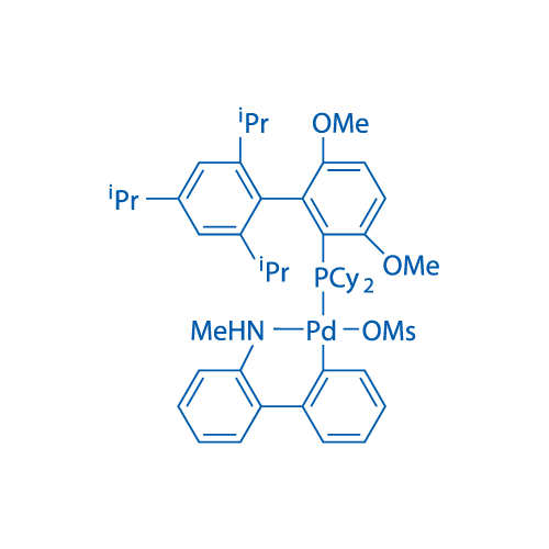Methanesulfonato(2-dicyclohexylphosphino-3,6-dimethoxy-2′,4′,6′-tri-i-propyl-1,1′-biphenyl)(2′-methylamino-1,1′-biphenyl-2-yl)palladium(II)
