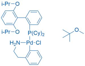 Chloro(2-dicyclohexylphosphino-2′,6′-diisopropoxy-1,1-biphenyl)[2-(2-aminoethylphenyl)]palladium(II) 2-methoxy-2-methylpropane complex