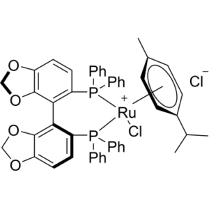 Chloro[(S)-(-)-5,5′-bis(diphenylphosphino)-4,4′-bi-1,3-benzodioxole](p-cymene)ruthenium(II) chloride