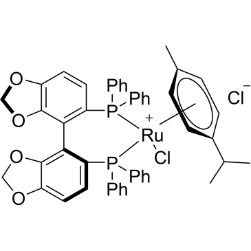 Chloro[(S)-(-)-5,5′-bis(diphenylphosphino)-4,4′-bi-1,3-benzodioxole](p-cymene)ruthenium(II) chloride