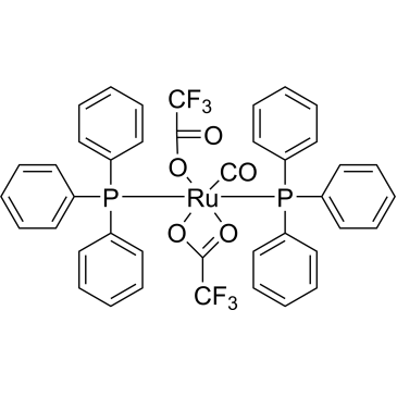 Bis(trifluoroacetato)carbonylbis(triphenylphosphine)ruthenium(II) methanol adduct