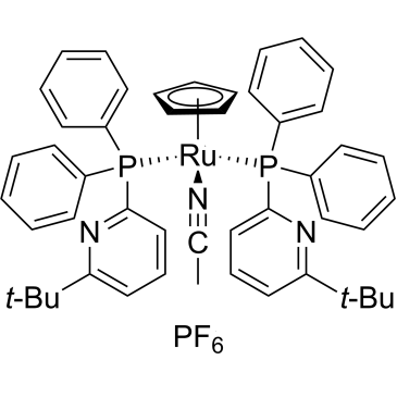 Acetonitrilebis[2-diphenylphosphino-6-t-butylpyridine]cyclopentadienylruthenium(II) hexafluorophosphate