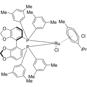 Chloro[(R)-(+)-5,5′-bis[di(3,5-xylyl)phosphino]-4,4′-bi-1,3-benzodioxole](p-cymene)ruthenium(II) Chloride