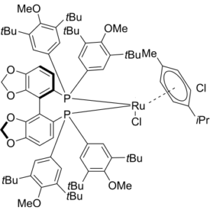 Chloro[(R)-(-)-5,5′-bis[bis(3,5-di-tert-butyl-4-methoxyphenyl)phosphino]-4,4′-bi-1,3-benzodioxole](p-cymene)ruthenium(II) Chloride