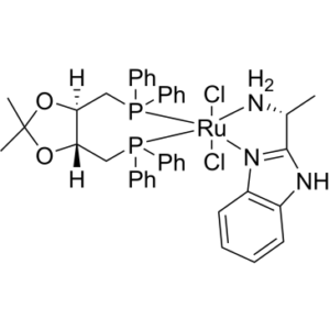 Dichloro[(4R,5R)-(-)-4,5-bis(diphenylphosphinomethyl)-2,2-dimethyl-1,3-dioxolane][(R)-(+)-2-(α-methylmethanamine)-1H-benzimidazole]ruthenium(II)
