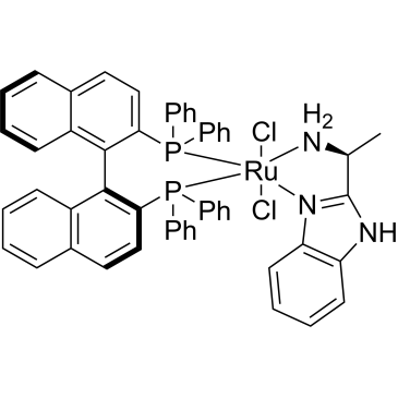 Dichloro[(S)-(-)-2,2′-bis(diphenylphosphino)-1,1′-binaphthyl][(S)-(-)-2-(α-methylmethanamine)-1H-benzimidazole]ruthenium(II)