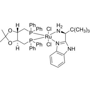Dichloro[(4S,5S)-(+)-4,5-bis(diphenylphosphinomethyl)-2,2-dimethyl-1,3-dioxolane][(S)-(-)-2-(t-butyl)methanamine)-1H-benzimidazole]ruthenium(II)