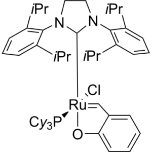 [1,3-Bis(2,6-di-i-propylphenyl)imidazolidin-2-ylidene)(tricyclohexylphosphine)-(2-oxobenzylidene)ruthenium(II)