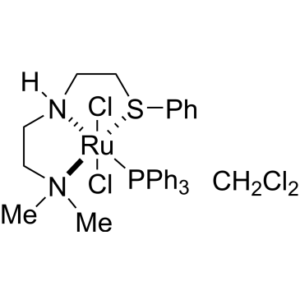 Dichloro[rel-[N2(S)]-N1,N1-dimethyl-N2-[2-[(R)-phenylthio-κS]ethyl]-1,2-ethanediamine-κNN1,κN2](triphenylphosphine)ruthenium(II), compd. with dichloromethane