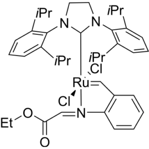 Dichloro(1,3-di-i-propylphenylimidazolidin-2-ylidene){2-[(ethoxy-2-oxoethylidene)amino]benzylidene} ruthenium(II)