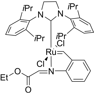 Dichloro(1,3-di-i-propylphenylimidazolidin-2-ylidene){2-[(ethoxy-2-oxoethylidene)amino]benzylidene} ruthenium(II)