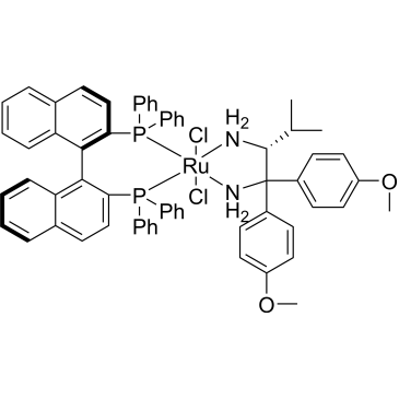Dichloro[(R)-(+)-2,2′-bis(diphenylphosphino)-1,1′-binaphthyl][(2R)-(−)-1,1-bis(4-methoxyphenyl)-3-methyl-1,2-butanediamine]ruthenium(II)