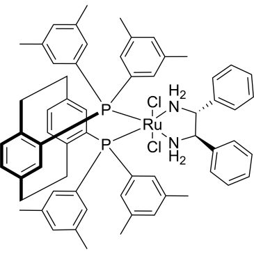 Dichloro[(S)-(+)-4,12-bis(di(3,5-xylyl)phosphino)-[2.2]-paracyclophane][(1R,2R)-(+)-1,2-diphenylethylenediamine]ruthenium(II)