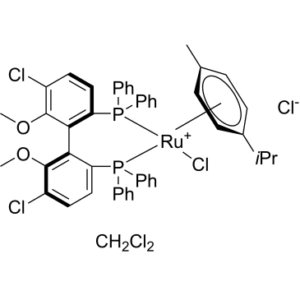 Chloro[(R)-(+)-5,5′-dichloro-6,6′-dimethoxy-2,2′-bis(diphenylphosphino)-1,1′-biphenyl](p-cymene)ruthenium(II) chloride CH2Cl2 adduct