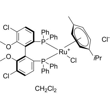 Chloro[(R)-(+)-5,5′-dichloro-6,6′-dimethoxy-2,2′-bis(diphenylphosphino)-1,1′-biphenyl](p-cymene)ruthenium(II) chloride CH2Cl2 adduct