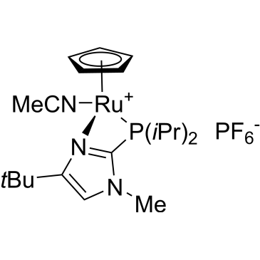 Acetonitrile(cyclopentadienyl)[2-(di-i-propylphosphino)-4-(t-butyl)-1-methyl-1H-imidazole]ruthenium(II) hexafluorophosphate