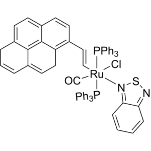 (2,1,3-Benzothiadiazole-κN1)carbonylchloro[(1E)-2-(1-pyrenyl)ethenyl]bis(triphenylphosphine)ruthenium(II)