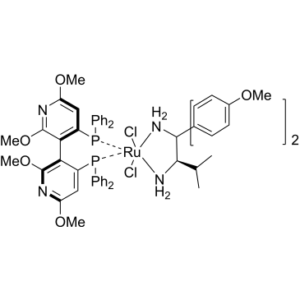[(3R)-4,4′-Bis(diphenylphosphino-κP)-2,2′,6,6′-tetramethoxy-3,3′-bipyridine][(2R)-1,1-bis(4-methoxyphenyl)-3-methyl-1,2-butanediamine-κN1,κN2]dichlororuthenium