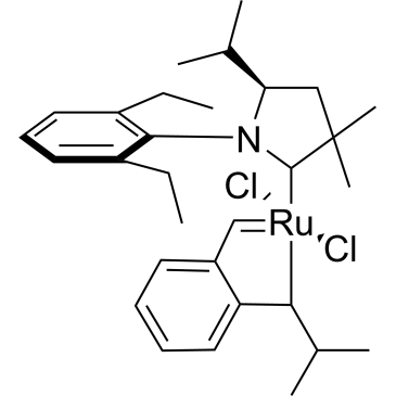 (SP-5-41)-Dichloro[1-(2,6-diethylphenyl)-3,3-dimethyl-5-(1-methylethyl)-2-pyrrolidinylidene][[2-(1-methylethoxy-κO)phenyl]methylene-κC]ruthenium
