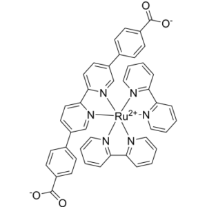 Ruthenium, Bis(2,2′-bipyridine-κN1,κN1′)[[4,4′-([2,2′-bipyridine]-5,5′-diyl-κN1,κN1′)bis[benzoato]](2-)]-, (OC-6-22)-