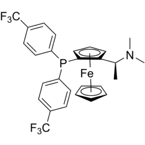 Ferrocene, 1-[bis[4-(trifluoromethyl)phenyl]phosphino]-2-[(1R)-1-(dimethylamino)ethyl]-, (1R)-