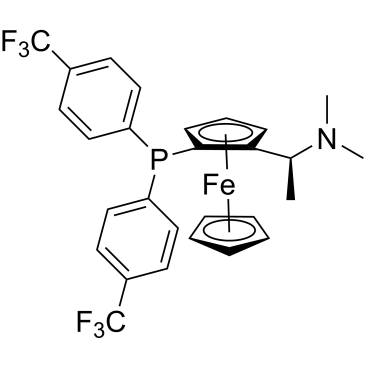 Ferrocene, 1-[bis[4-(trifluoromethyl)phenyl]phosphino]-2-[(1R)-1-(dimethylamino)ethyl]-, (1R)-
