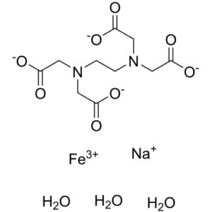 Ethylene diamine tetraacetic acid ferric sodium salt trihydrate