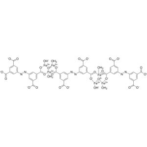 Iron azobenzene tetracarboxylic