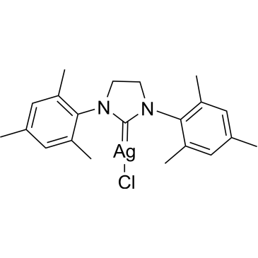 (1,3-Dimethyltrimethylphenylimidazole-2-subunit) silver chloride I