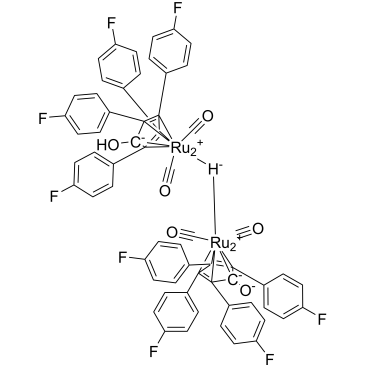 Tetracarbonyl-μ-hydro[(1,2,3,4,5-η)-2,3,4,5-tetrakis(4-fluorophenyl)-1-hydroxy-2,4-cyclopentadien-1-yl][(1,2,3,4,5-η)-2,3,4,5-tetrakis(4-fluorophenyl)-1-hydroxylato-2,4-cyclopentadien-1-yl]diruthenium