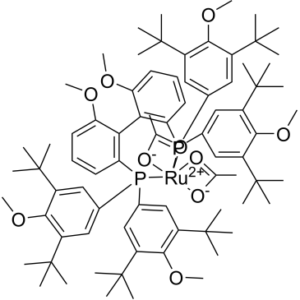 (OC-6-22)-Bis(acetato-κO,κO′)[1,1′-[(1S)-6,6′-dimethoxy[1,1′-biphenyl]-2,2′-diyl]bis[1,1-bis[3,5-bis(1,1-dimethylethyl)-4-methoxyphenyl]phosphine-κP]]ruthenium