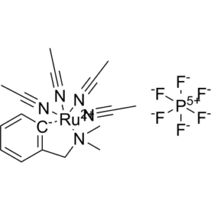 Ruthenium (1+), Tetrakis (acetonitrile) [2-[ (dimethylamino -κN) methyl] phenyl -κC]-,(OC-6-32)-,hexafluorophosphate (1-) (1:1).