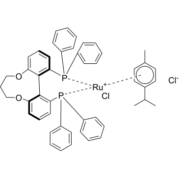 Chlorine {(R)-(-)-1,13- bis (diphenylphosphino) -7,8- dihydro -6H- dibenzo [f,h][1,5] dioxins} (p-cymene) ruthenium (II) chloride, [rucl (p-cymene).