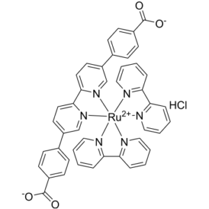 Ruthenium, bis(2,2′-bipyridine-κN1,κN1′)[[4,4′-([2,2′-bipyridine]-5,5′-diyl-κN1,κN1′)bis[benzoato]](2-)]-, dihydrochloride