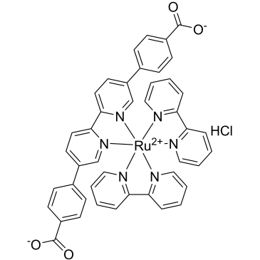 Ruthenium, bis(2,2′-bipyridine-κN1,κN1′)[[4,4′-([2,2′-bipyridine]-5,5′-diyl-κN1,κN1′)bis[benzoato]](2-)]-, dihydrochloride