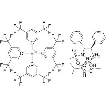 [(1R,2R)-2-amino-1,2-diphenylethyl(methanesulfonamido)](p-cymene)ruthenium(II) tetrakis[3,5-bis(trifluoromethyl)phenyl]borate