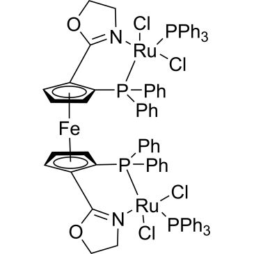[μ-[(2R,2′S)-1,1′-Bis[(4S)-4-(1,1-dimethylethyl)-4,5-dihydro-2-oxazolyl-κN3]-2,2′-bis(diphenylphosphino-κP)ruthenocene]]tetrachlorobis(triphenylphosphine)diruthenium