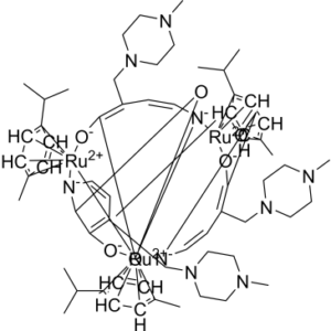 Ruthenium tris[μ-[3-(hydroxy-κO)-4-[(4-methyl-1-piperazinyl)methyl]-2(1H)-pyridinonato(2-)-κN1:κO2]]tris[(1,2,3,4,5,6-η)-1-methyl-4-(1-methylethyl)benzene]tri-cyclo